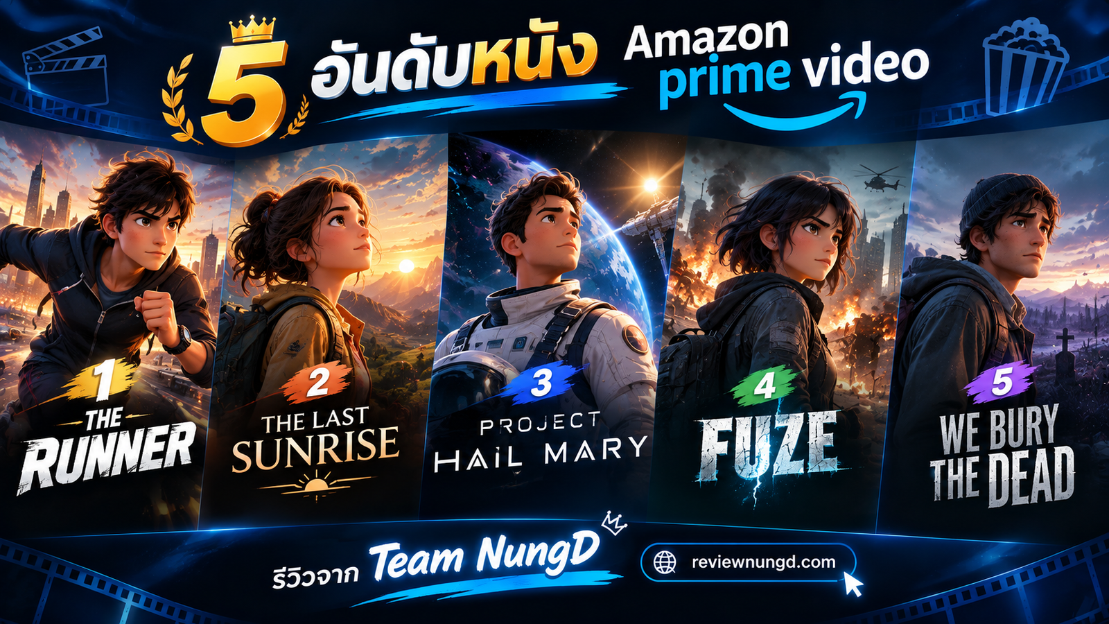 5 อันดับหนังน่าดูบน Amazon Prime Video