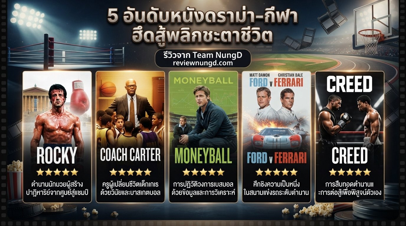 5 อันดับหนังดราม่า-กีฬา ฮึดสู้พลิกชะตาชีวิต