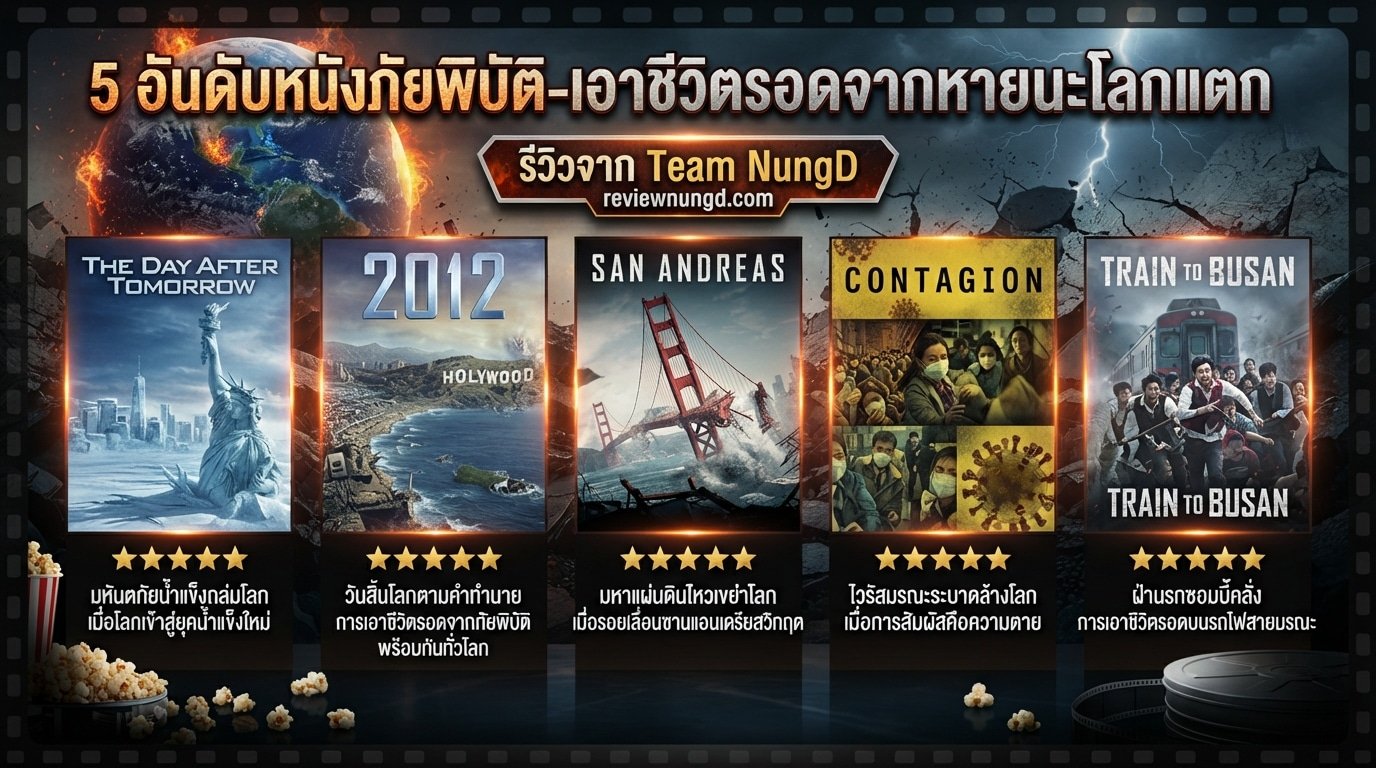 5 อันดับหนังภัยพิบัติ-เอาชีวิตรอดจากหายนะโลกแตก