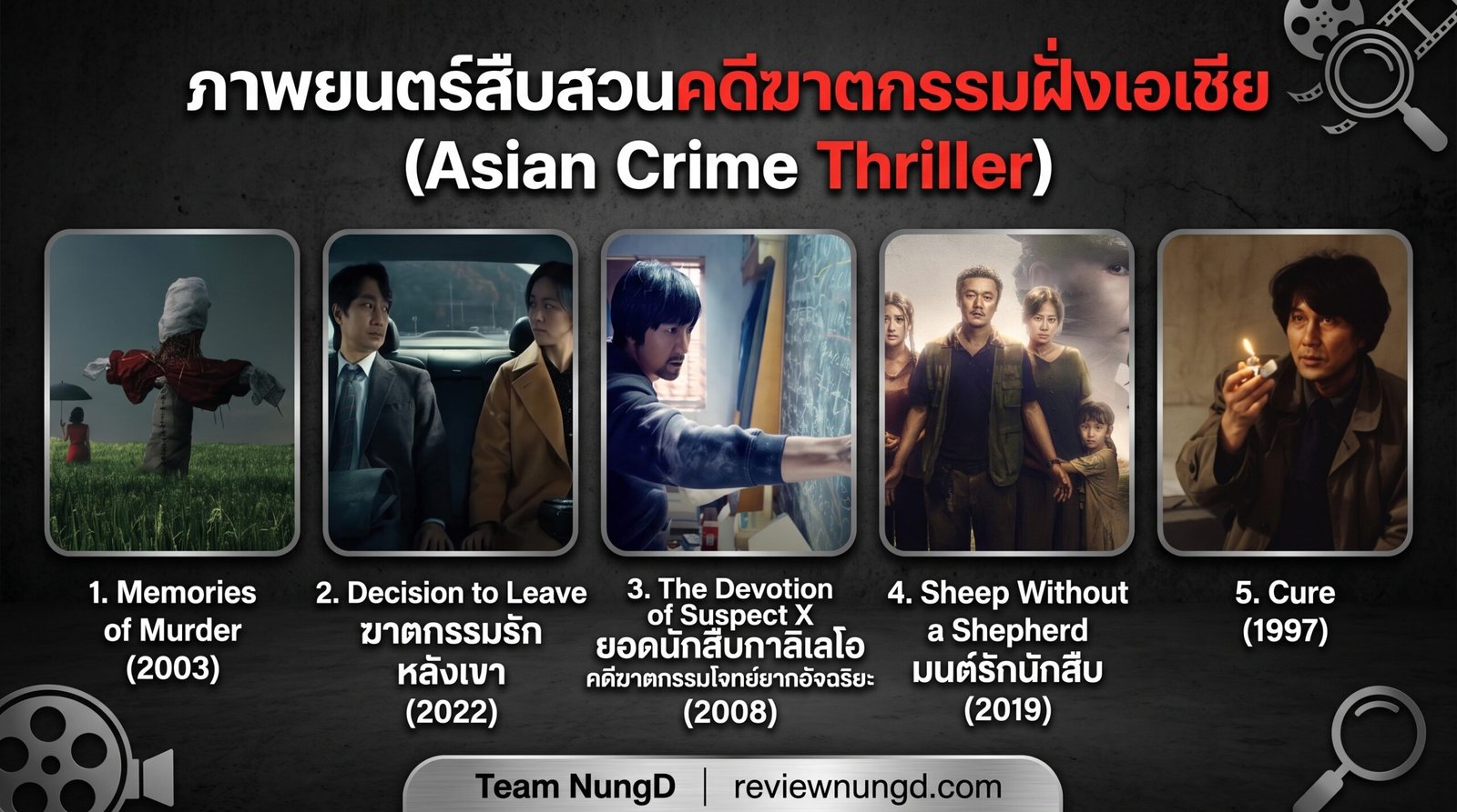 ภาพยนตร์สืบสวนคดีฆาตกรรมฝั่งเอเชีย