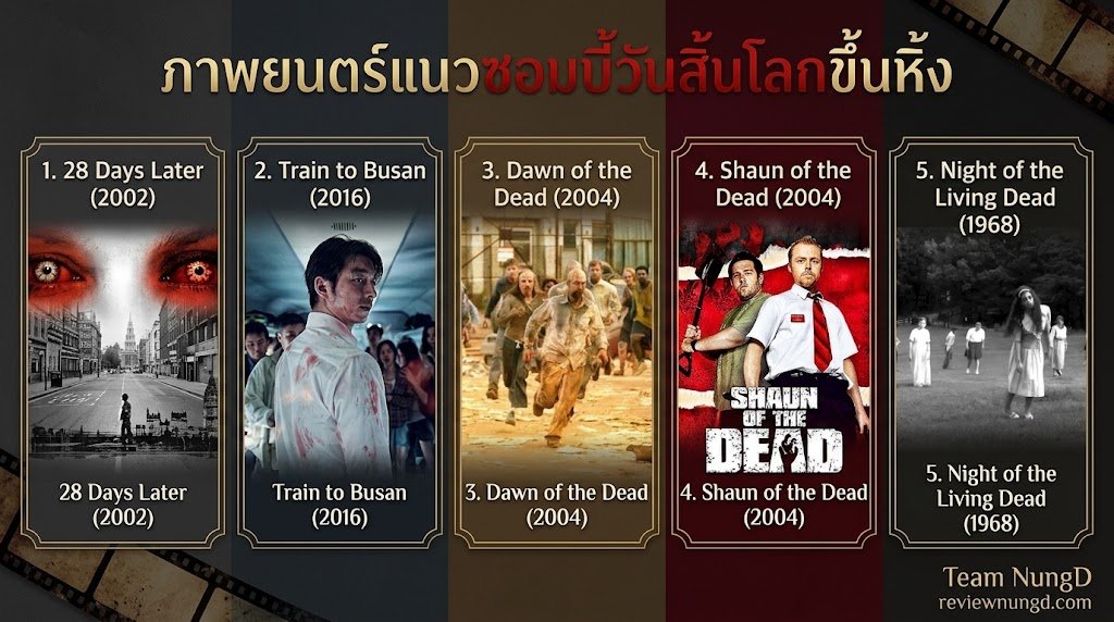 ภาพยนตร์แนวซอมบี้วันสิ้นโลกขึ้นหิ้ง