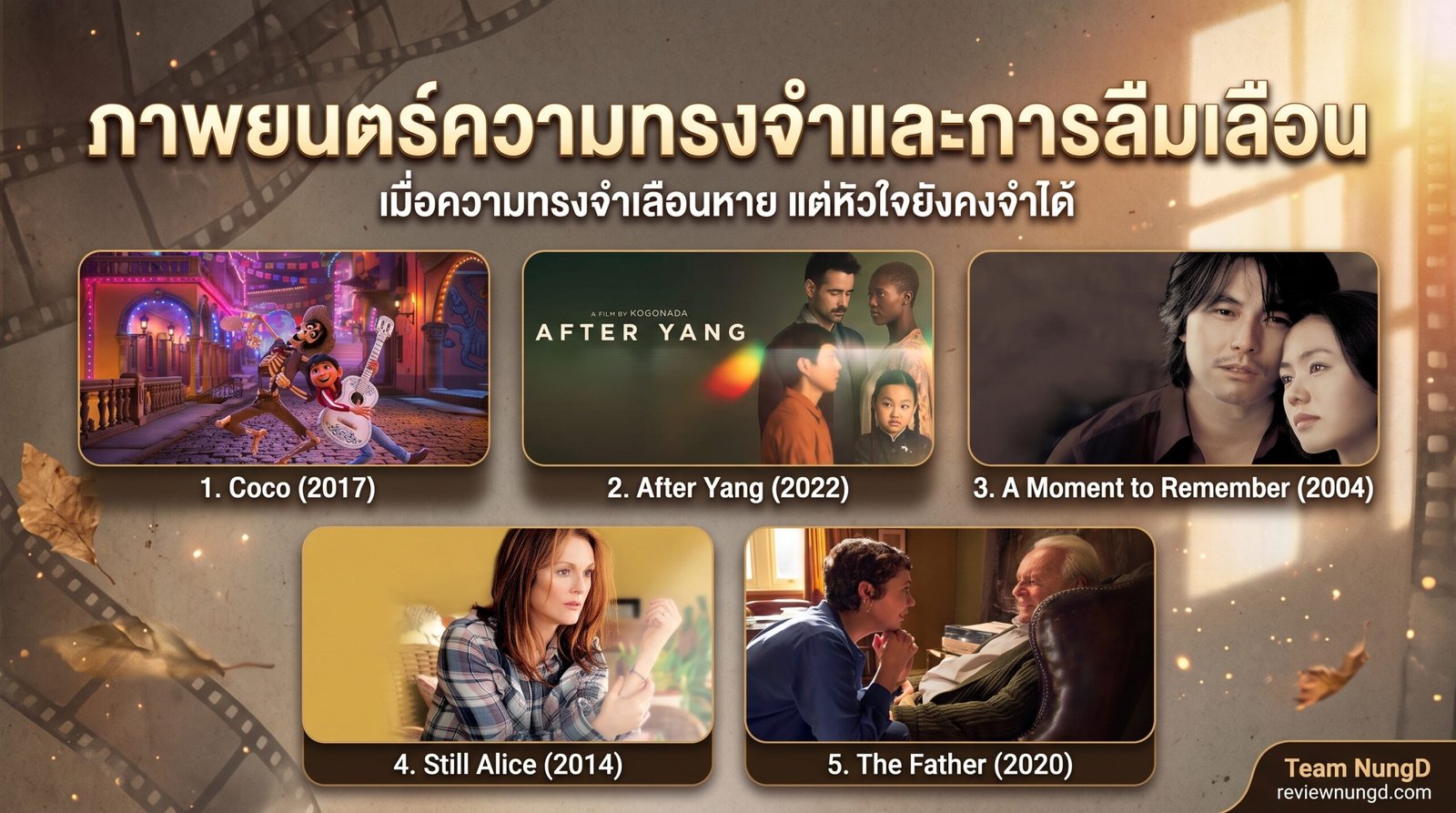 ภาพยนตร์ความทรงจำและการลืมเลือน